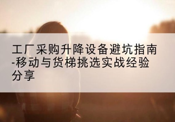 鹤庆移动式升降机怎么选-工厂采购升降设备避坑指南-移动与货梯挑选实战经验分享
