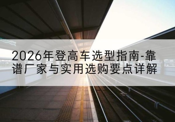 鹤庆登高车厂家推荐-2026年登高车选型指南-靠谱厂家与实用选购要点详解